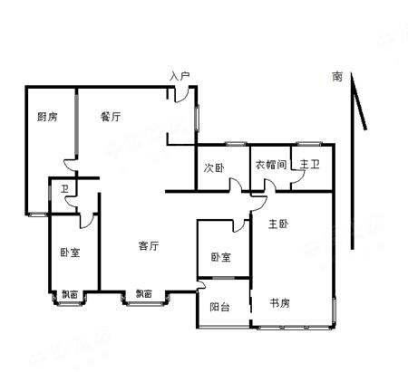 香蜜湖水榭花都三期-户型图