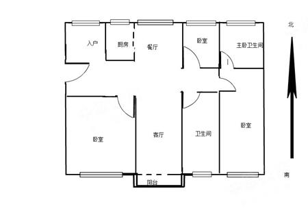 颐安都会中央,南北通三房,有心卖价格能少,急售