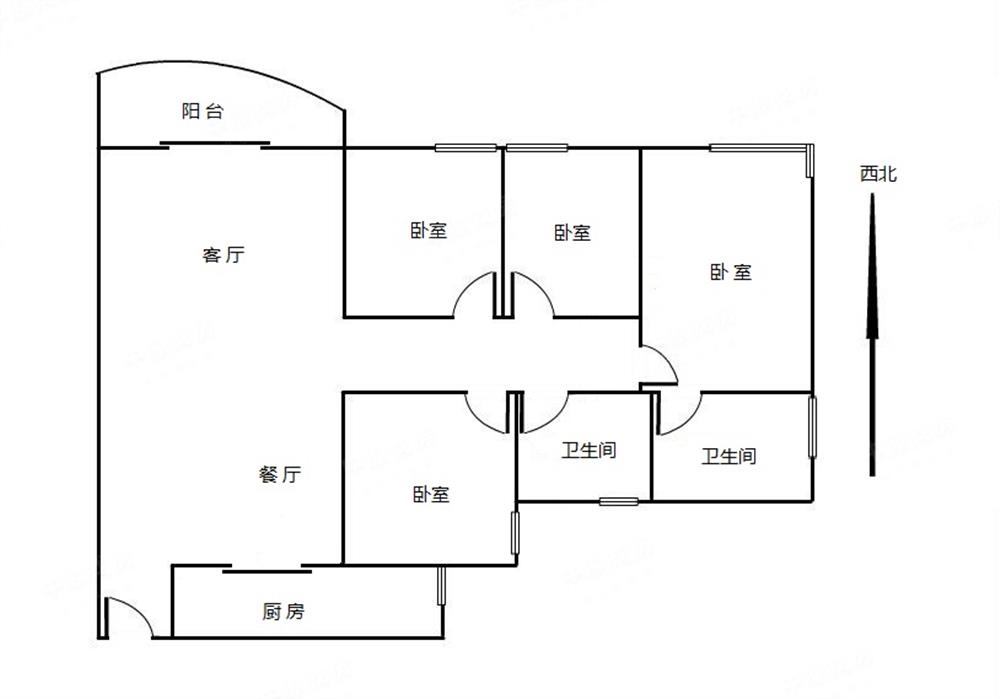 天健阳光华苑-户型图