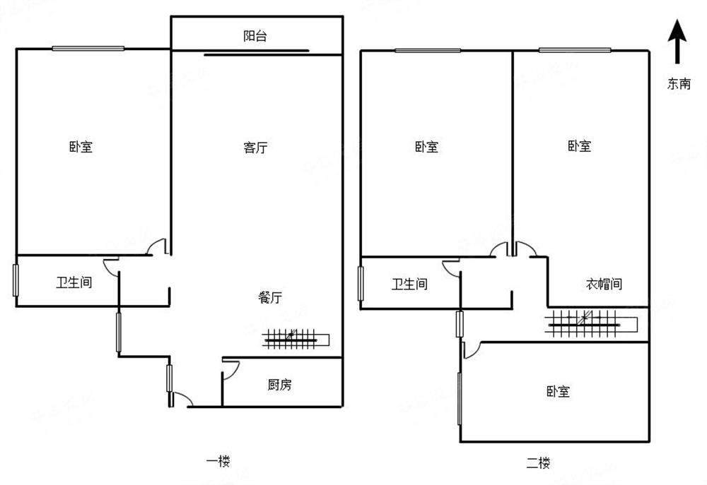 御景台雅园 上下两层大复式 宽阔舒适的大4房 使用面积高